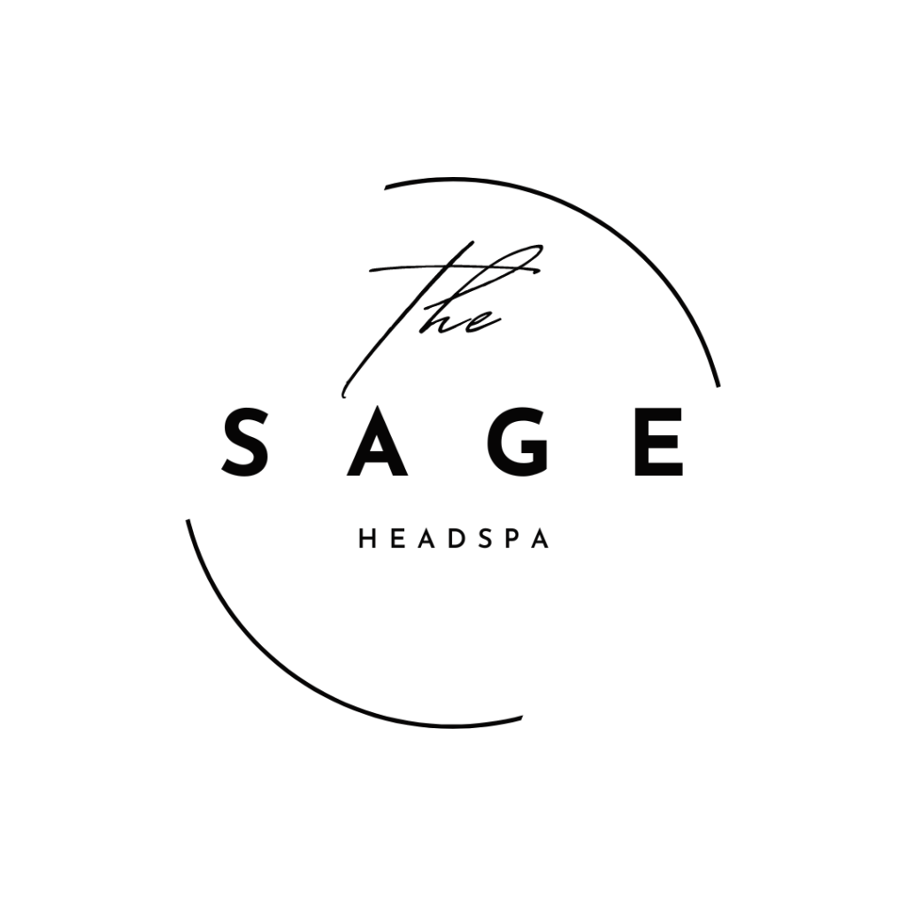 Sage Head Spa Black Logo